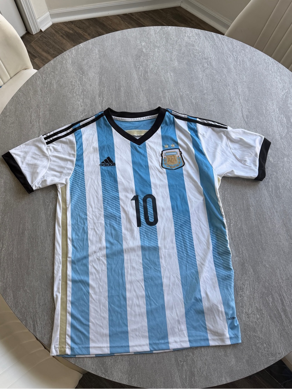 Adidas Argentina Jersey Mens Medium #10 Messi Blue/White